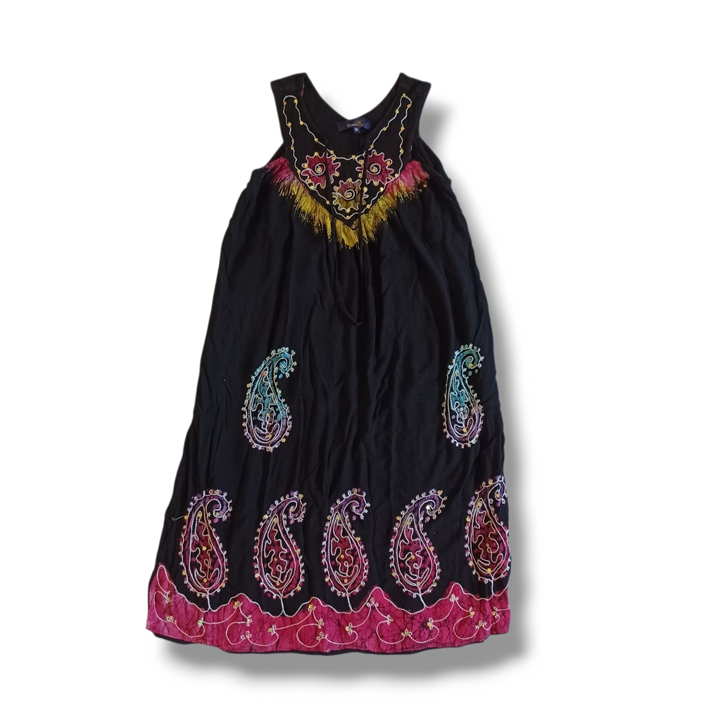 Riviera Sun Batik Womens Sun Dress Resortwear Beach Swim Cover Up Size M S